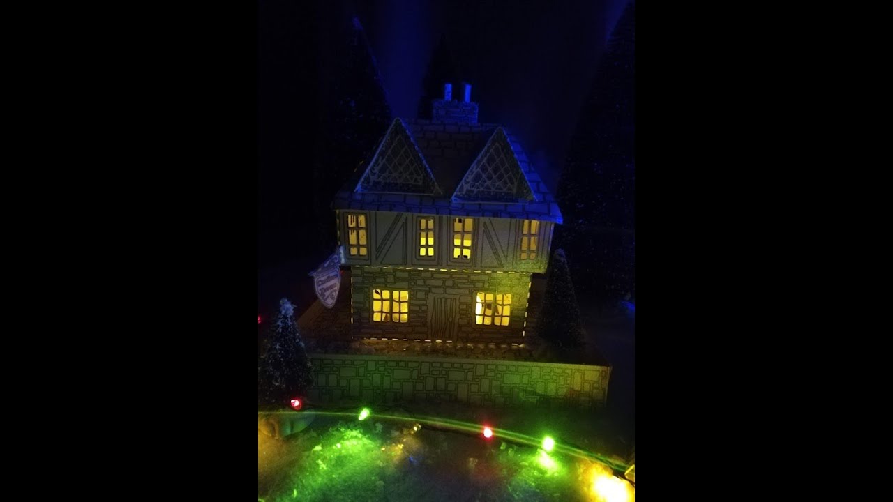 3D card stock Christmas Village SVG cut on cricut by OPAL STUDIOS SHADOWBOX ON ETSY