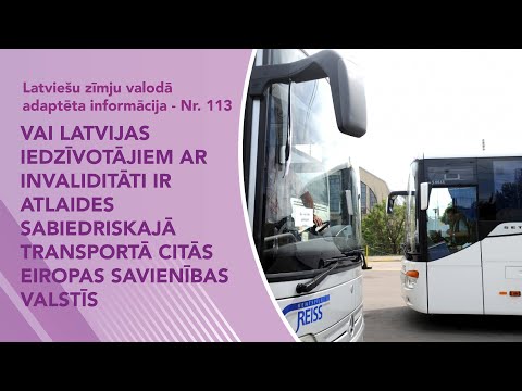 Video ziņas Nr. 113 “Atlaides sabiedriskajā transportā citās ES valstīs”