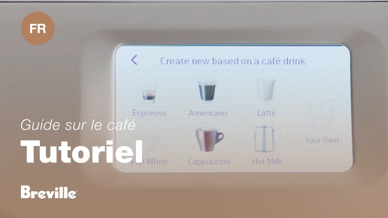 Personnaliser et enregistrer une boisson