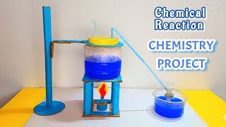 Chemical Reaction Chemistry Project | chemistry model making 3d - chemistry project | still model
