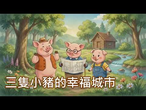  三隻小豬的幸福城市—115年度「稅務夢工廠：AI動畫 × 3D列印創作體驗營」暑期租稅教育活動作品[圖片]