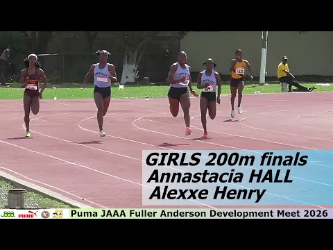 Girls 200m Finals | Alexxe Henry | Annastacia HALL | Rihanna SCOTT | Puma JAAA Fuller Anderson 2026