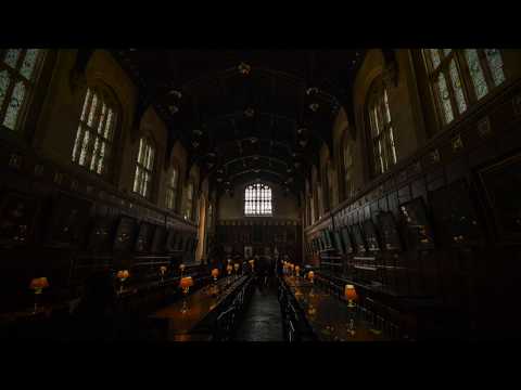 Study Session📚 at Hogwarts (Great Hall) Harry Potter⚡️ASMR 30 MIN POMODORO 🌙 ☔️