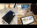 Game vlog 👾🎮 nintendo switch oled unboxing + accessories, cozy game with me