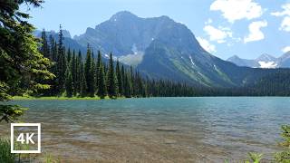 4K Crystal Alpine Lake | Peaceful Mountain Lake Sounds for Sleep, Study &amp; Relaxation | Nature Sounds