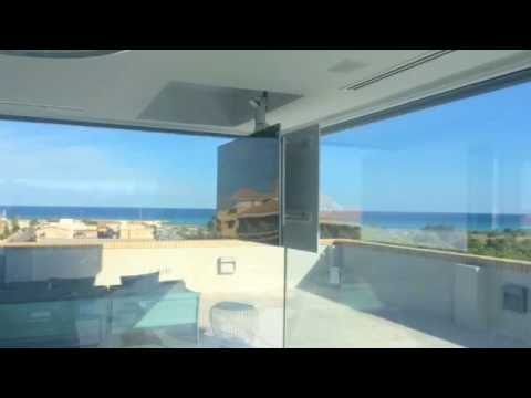 Tv ceiling lift hinge and telescope swivel, hidden tv - Flip 900R - test in Valencia