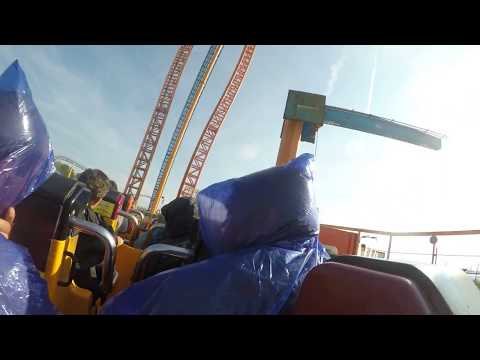 4k Mirabilandia - Divertical water coaster POV 4k 2017