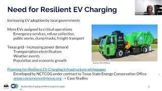 NCTCOG Webinar: EV Charging Resiliency and Grid Impact Mitigation