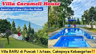 Download lagu VILLA BARU VIEW GUNUNG CUMA 1,6 JUTA UNTUK 30 ORANG‼️😍 VILLA CARAMEL HOUSE BY THE VRAYA VILLA mp3