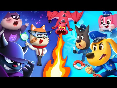 Police VS A Fire Dragon | Kids Cartoons | Sheriff Labrador New Episodes