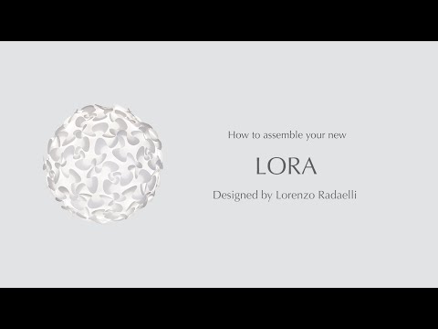 Video Lora bílé stínítko medium pro závěsné svítidlo, 45 cm,  Umage