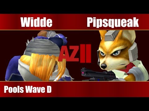 Azension II - Widde (Sheik) Vs. Pipsqueak (Fox) - Pools - Melee Singles