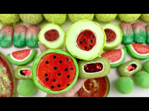 Clay cracking 🍉 Crushing soap boxes with slime and glitter 🍉 Cutting soap 🍉 Satisfying video ASMR 🍉