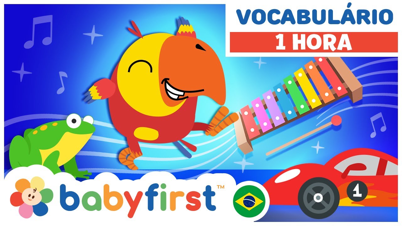 Desenhos Educativos para Crianças | Aprenda veículos, animais e instrumentos musicais | Baby First