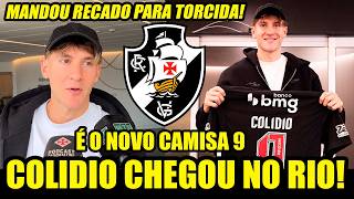 DESEMBARCOU NO RIO! FACUNDO COLÍDIO MANDA RECADO PARA TORCIDA DO VASCO NA CHEGADA! NOVO REFORÇO! E+