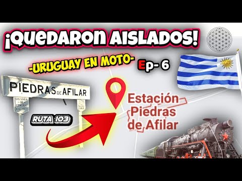 🌎🌴 VIAJANDO en MOTO x URUGUAY | RUTA 103 de Estación Piedras de Afilar a Estación Floresta 🚀