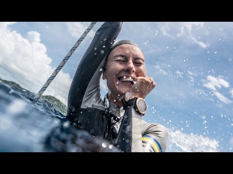 FREEDIVING WORLD RECORD CNF 78m Kateryna Sadurska, 24/08/2023 CMAS WC, Roatan, Honduras