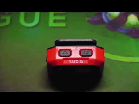 Ліхтар YATO COB-діодний на чоло, 500 Lm, з датчиком руху, 3х AAA