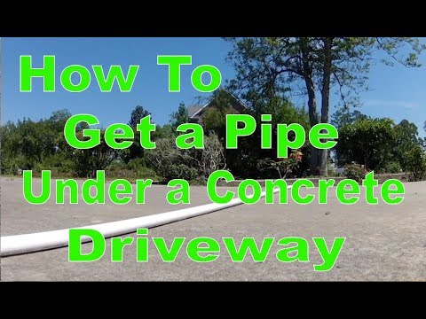 YouTube video about: How to run wire under sidewalk?
