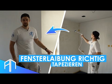 How to wallpaper window reveals CORRECTLY! StoTap Pro 100p Painter's Fleece Glass Fleece - Tips f...