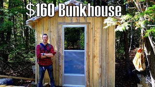 Heated Sawmill Bunk house built for $160- Log Cabin Update- Ep 9.6
