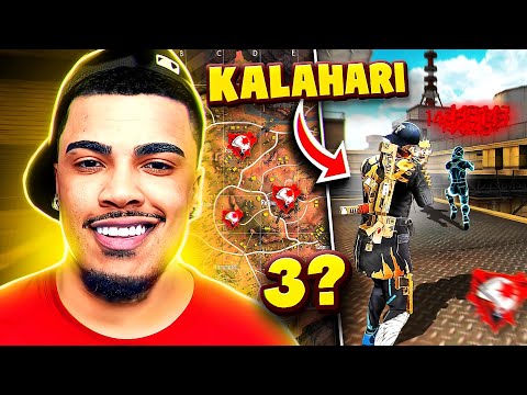 A MELHOR PARTIDA DA HISTÓRIA NO MAPA KALAHARI  - RECORD DE KILLS? SOLO vs SQUAD