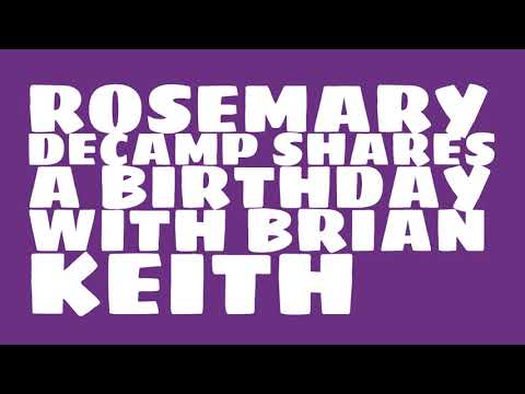 Who does Rosemary DeCamp share a birthday with?