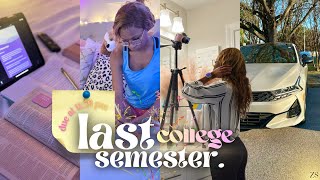 College Vlog: Balancing Work + School & my Sanity😭📚| Final Semester 💻✨