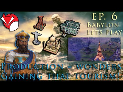 Gaining Tourism For A Science Win?? Babylon's Hammurabi Episode 6 | Civ 6 Deity Gameplay