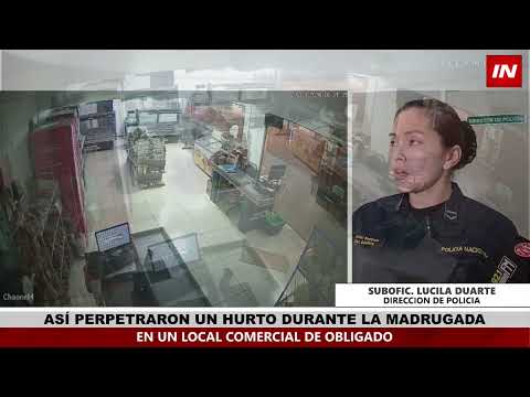 CÁMARAS DE SEGURIDAD CAPTAN HURTO AGRAVADO EN FRIGORÍFICO DE OBLIGADO