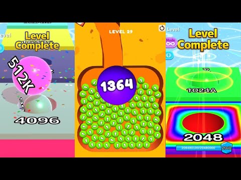 Satisfying Games Collection Ball Merge 2048 vs Ball Run 2048 Ball Run Infinity vs DIGS & BALLS Game