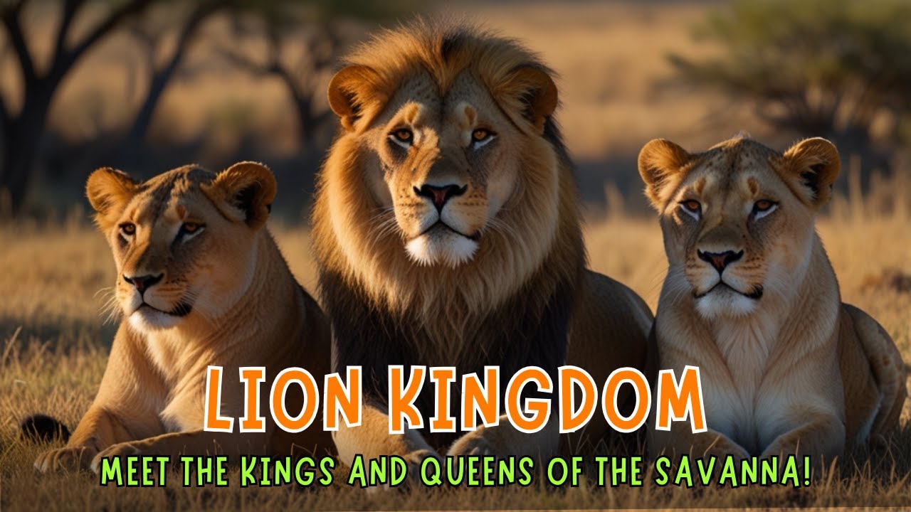 🦁 Lion Kingdom: Meet the Kings and Queens of the Savanna! 🦁 | Educational | Learning