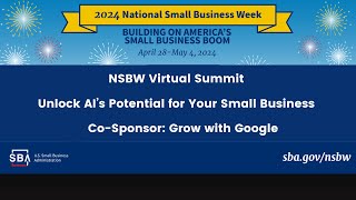 SBA: Unlock AI’s Potential for Your Small Business Co-Sponsor: Grow with Google | SHE BOSS TALK