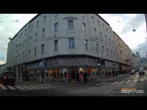 A: Salzburg. Austria. Rundfahrt durch die Innenstadt. Dezember 2018