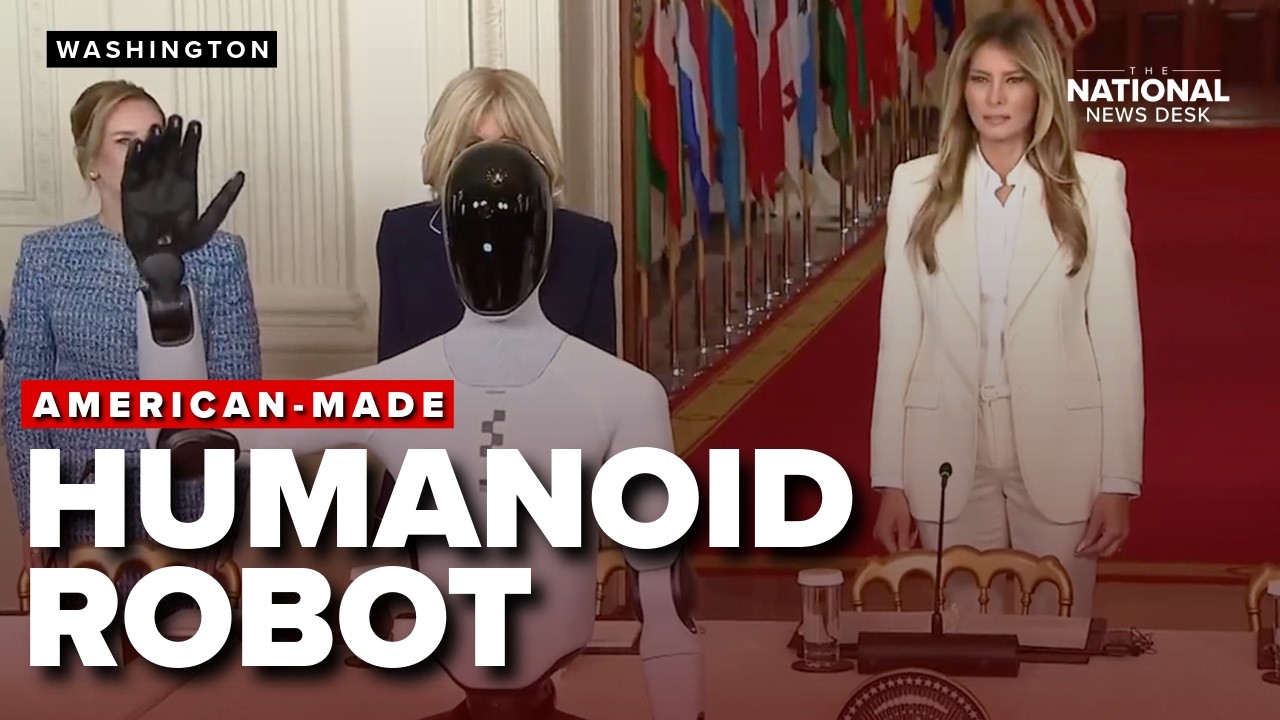 FIRST LADY Melania Trump & HUMANOID ROBOT at AI education summit