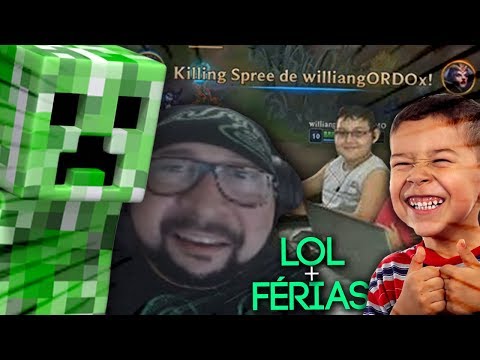 LEAGUE OF LEGENDS, MINECRAFT e FÉRIAS