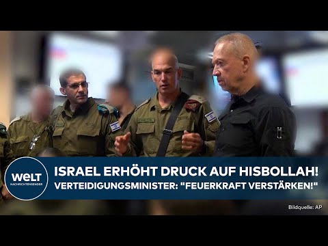 KRIEG IN NAHOST: Israel erhöht Druck auf Hisbollah! Verteidigungsminister: "Feuerkraft verstärken!"