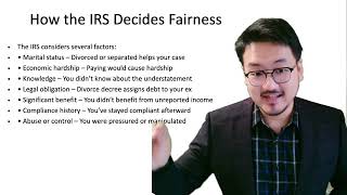 Form 8857: IRC Section 6015(f) Equitable Relief Explained (Part 2)