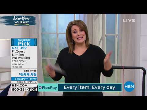 FitQuest Slimline Pro Walking Treadmill