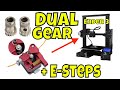 Dual Drive Gear Extruder Upgrade + E Steps on Creality Ender 3