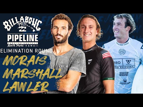 Morais, Marshall, Lawler Billabong Pro Pipeline - Men's Elimination Round Heat Replay