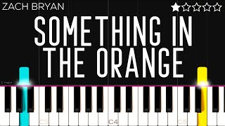 Zach Bryan - Something In The Orange | EASY Piano Tutorial