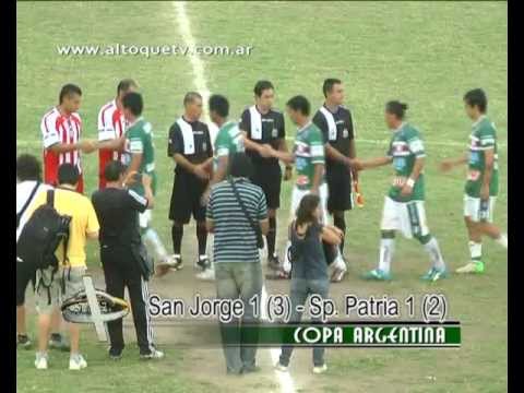 Copa Argentina: San Jorge 1 (3) - Sp. Patria 1 (2)