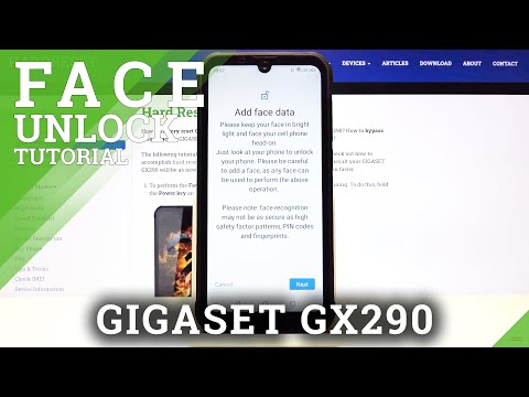 How to Activate Face Recognition in Gigaset GX290 - Set Up Face Unlock