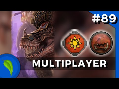 Multiplayer Practice #89 | Lizardmen, Greenskins | Warhammer 2
