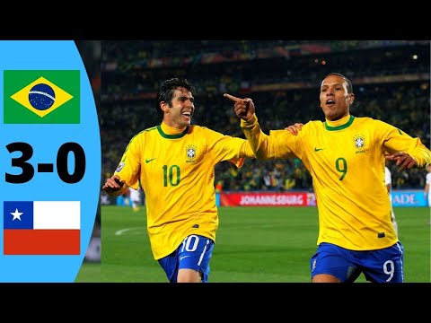 Brazil vs Chile 3-0 | Full Highlights and Goals (World Cup 2010)
