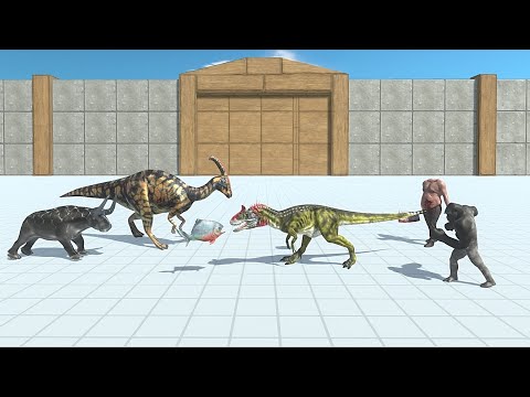 Fantasy with Aquatics & Herbivore dinosaur VS Infernals with Mutant primates & Carnivore dinosaur