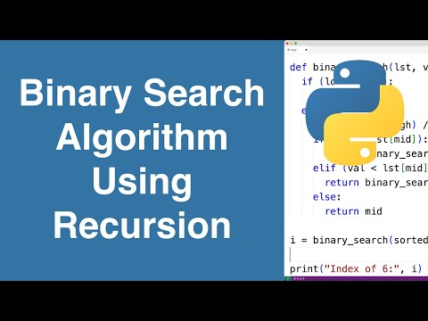 Algoritmo di ricerca binaria (ricorsivo) | Esempio Python