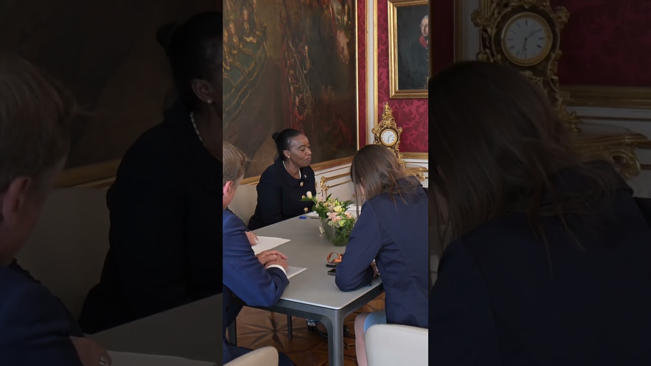 Monica Juma, new head of UN Vienna and UNODC, meets Austrian President Alexander Van der Bellen