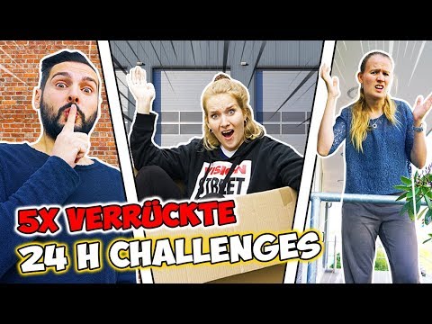 5 VERRÜCKTESTEN 24 Stunden Challenges | 1 TAG lang mit Nina, Kathi & Kaan
